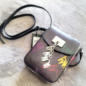 NWT DKNY Graffiti Cellphone Crossbody Purse